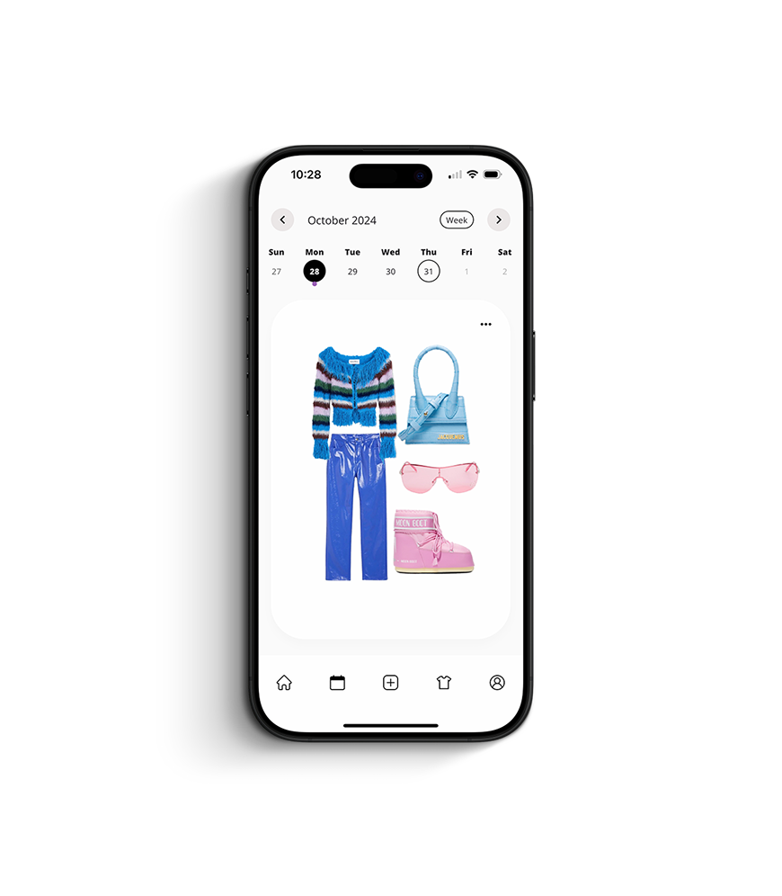 PERSONAL PLANNER Track your daily outfits and share them with the community. Plan outfits in your personal calendar and avoid last-minute outfit crises.