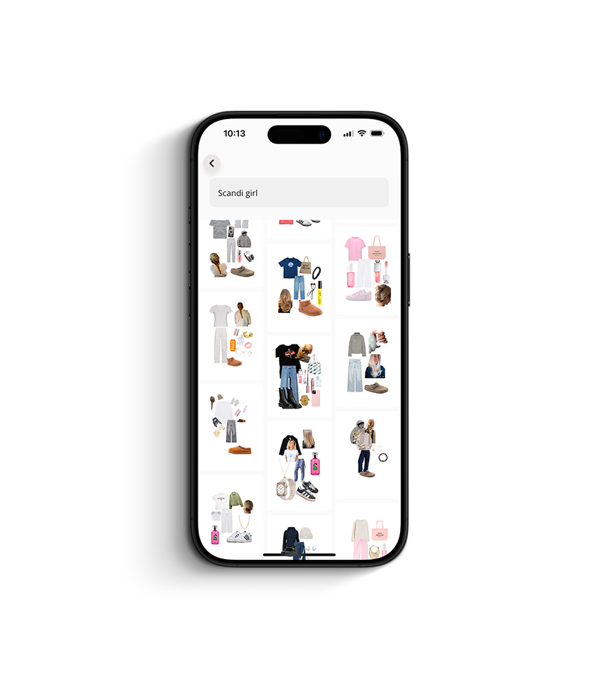 OUTFIT INSPO When you need inspiration, search for items, outfits, or occasions, or browse our brand partners. Easily save the content you love.