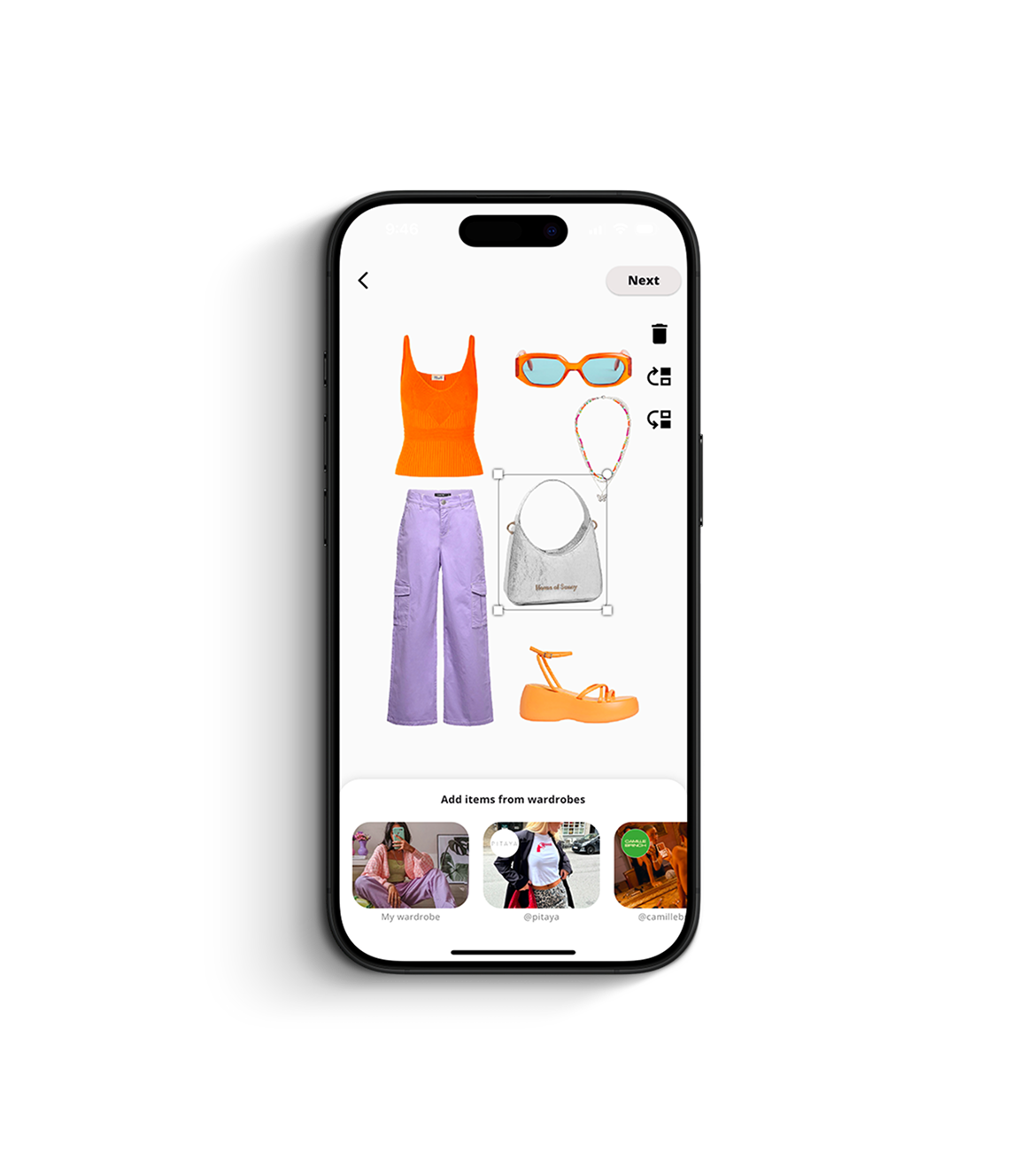 MOODBOARD EDITOR Accessorize, layer and finalize your favorite outfits with our moodboard editor. Create moodboards and save them for future inspiration.